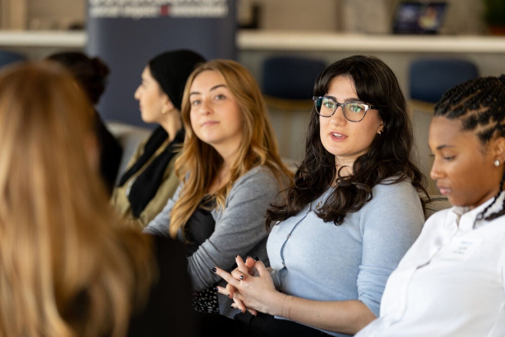 Students in conversation
